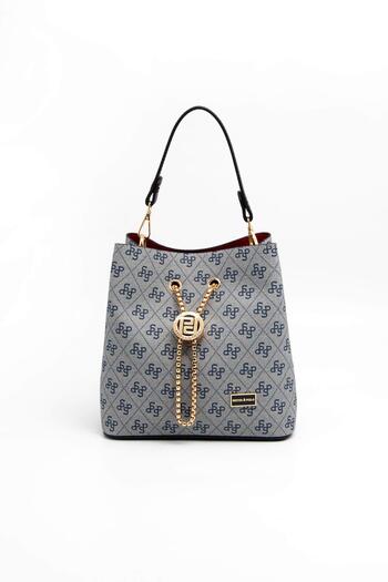 Silver Polo Silver & Polo Gray - Navy Sp967 Women's Crossbody Bag