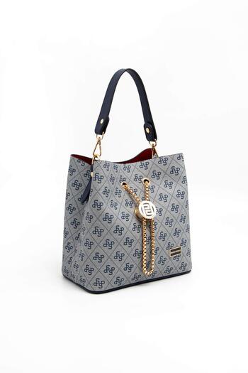 Silver Polo Silver & Polo Gray - Navy Sp967 Women's Crossbody Bag