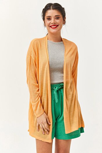 Ebsumu Women's Thin Knitwear Salmon Cardigan and Pareo - Summer Design