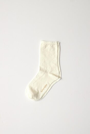 Katia&Bony Girl's Ecru Viscose Socks