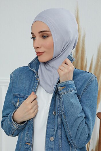 Aisha's Design Hijab Bonnet,Tb-1,Grey 2