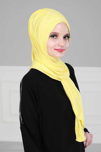 Aisha's Design Multi Cross Stitching Practical Combed Cotton Shawl,Ps-41,Yellow