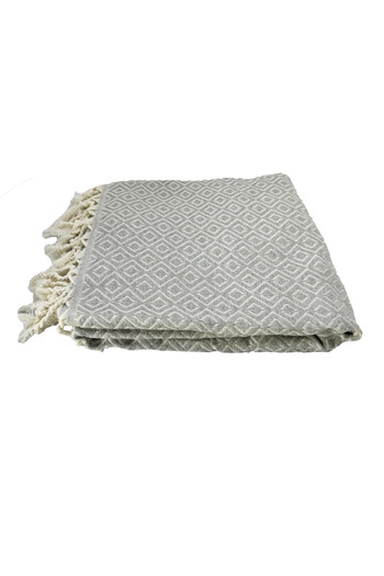 INTER Z Set of 2 Peshtemal and Beach Towels - 100% Cotton, XXL 90X170Cm, Basement