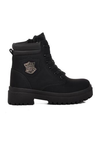 WALKWAY Parpat 25K-F Black Emerald Children's Boots with Fur Inside