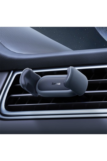 Baseus Black Car Phone Holder For Universal Mobile Phone Holder Stand Car Phone Stand For Car Air Ou