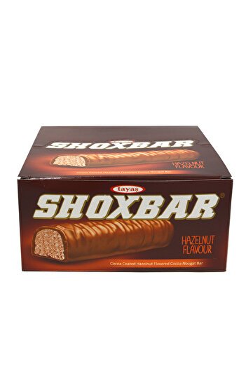 TAYAŞ Shox Bar Kakao Kaplamalı Sütlü Nuga Bar 15 Gr X 24 Adet Kutulu