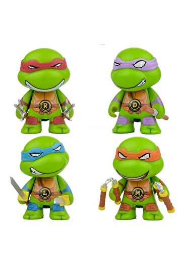 Choice WHITE 2024 new 4pcs ninja Turtle TMNT figure with movable joints Birthday for Kids Children Christma