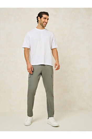 Styli Cargo Slim Fit Cotton Stretch Chino
