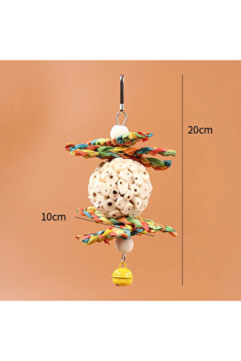 Choice WHITE Parrot Tongcao Ball Bird Toy Biting Ball Bird Supplies Parrot Relief Toy Decompression Puzzle