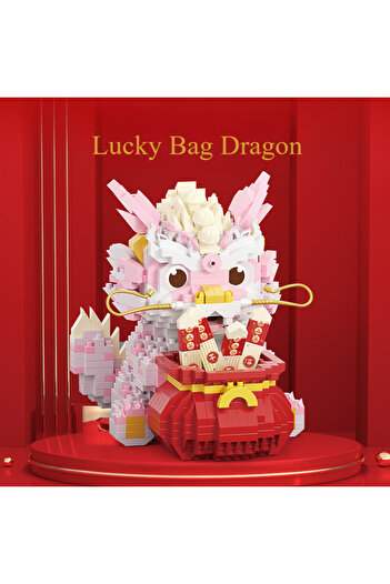 Choice P1192 National tide toys auspicious dragon offering Rui long Teng Tiangong children puzzle building