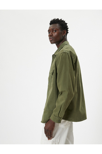 Koton Πουκάμισο Oversize - Μπουφάν με Κάλυμμα και Λεπτομέρεια τσέπης