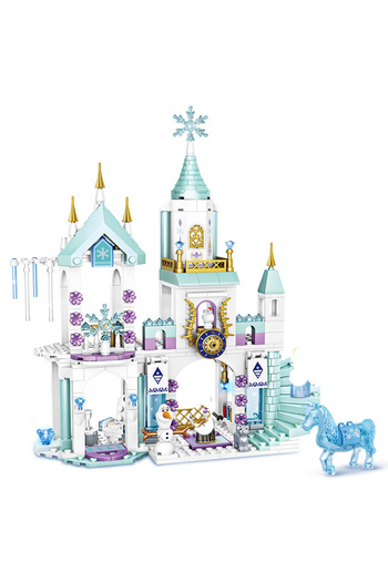 Choice1 Disney Frozen Dream Princess Elsa Ice Castle Princess Anna Set Building Model Blocks Gifts Toy