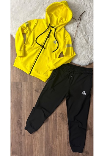 PAN 6-8-10-12-14 16 Year Old Zippered Hooded Tracksuit Set