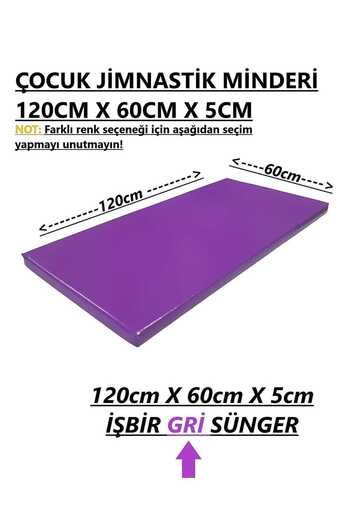 gürteks 60x120x5 Cm Çocuk Jimnastik Minderi (PVC)