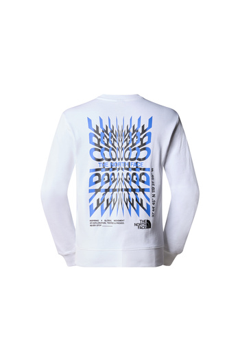 THE NORTH FACE Ανδρικό φούτερ casual - M SS24 Coordinates Crew, Λευκό NF0A87EBFN41