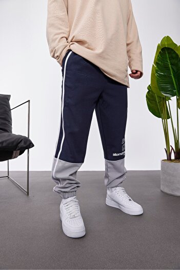 NOMARC Pieced 2 Color Navy Blue Tracksuit