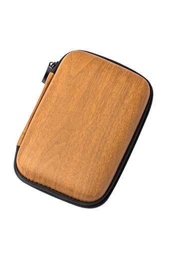 Choice Wood Grain 2.5 Inch Mobile Hard Disk Package Electronic Equipment Accessory Storage Bag Headset Bag