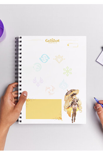 Home Genshin Navia Spiral Notebook A5 (50 Sheets)