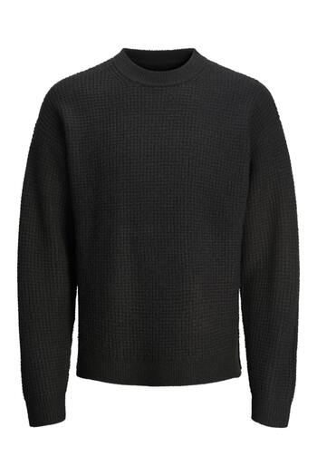 Jack & Jones Waffle Knit Crew Neck Premium Sweater