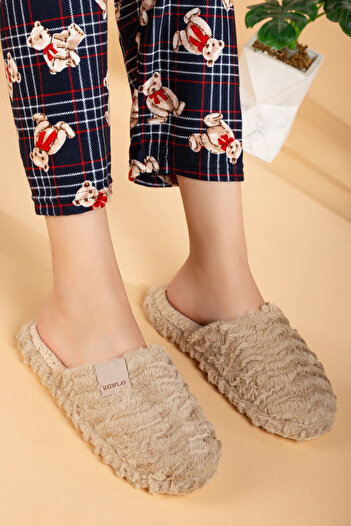 uway Women's Winter Plush Visco Orthopedic Soundproof Sole Soft Comfortable Warm Home Slippers