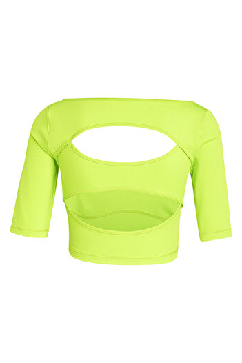 adidas Asmc Crop Women's Green T-Shirt Ix8072
