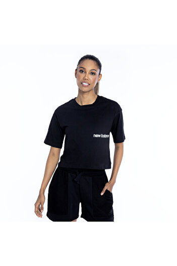New Balance Women's Black T-Shirt Wnt1340-Bkw
