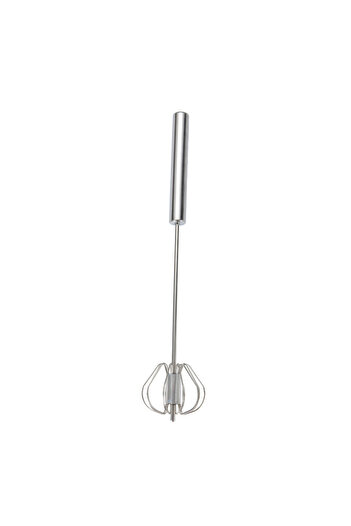 Choice 30.5CM Semi-Automatic Egg Beater Steel Egg Whisk Manual Hand Mixer Self Turning Egg Stirrer Kitchen