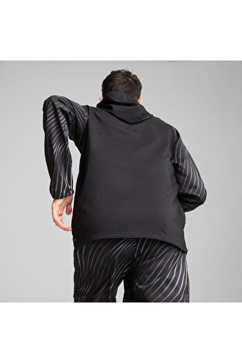 Puma Aop Woven Black Jacket - Men's m Printed 52422156