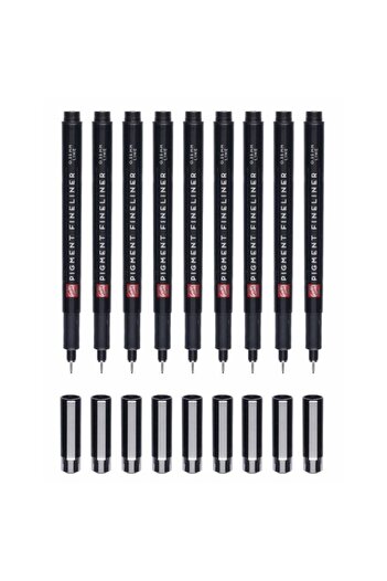 Talens Set of 9 Pigment Fineliner Technical Drawing Pen