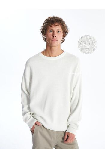 LC Waikiki LCW Casual Crew Neck Long Sleeve Men's Knitwear Sweater