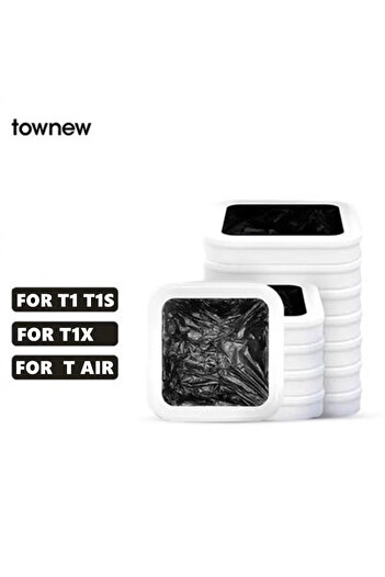 Choice 热销 Townew 智能垃圾桶 T1 T1S Tair 原装替换垃圾袋 6/12 补充环 自动...