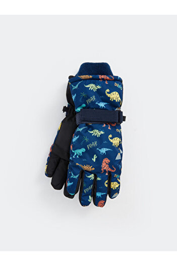 LC Waikiki Mixed Printed Boys' Snow Gloves