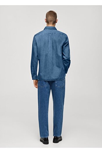 MANGO Man Normal Kesim Denim Gömlek
