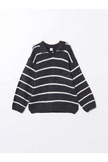 LC Waikiki Crew Neck Striped Baby Boy Knitwear Sweater