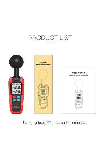 Choice Gold BSIDE EMF Meter Professional Electromagnetic Field Radiation Detector Handheld Radiator Electri