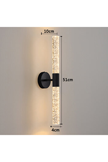 Choice Tricolor dimmable black Nordic Bubbles Crystal Rod LED Wall Lamp Bedroom Bedside Living Room Wall Li