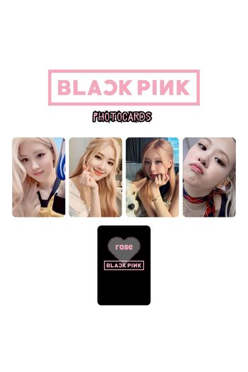 Kpop Dünyasi BLACKPINK '' Rose '' Photocards Set 2