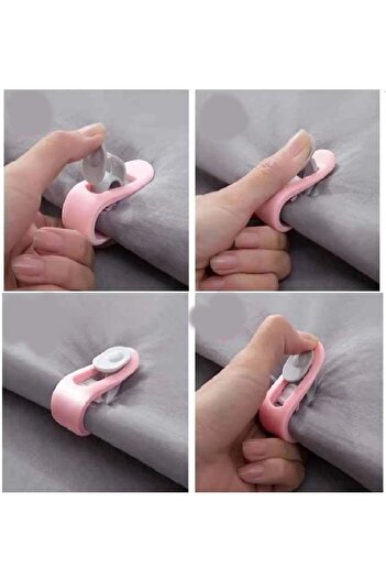 Practika 4 Pieces of Pegged Non-Needle Duvet Cover Duvet Cover Fixing Clip Set