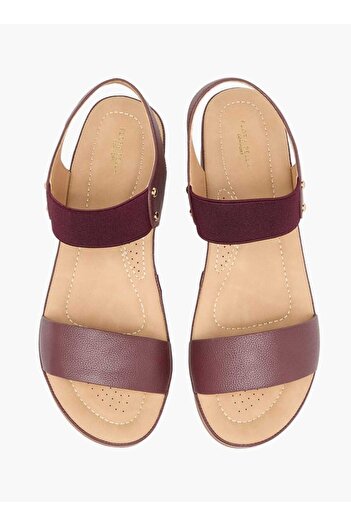 Flora Bella by Shoexpress Flora Bella Solid Comfort Sandals with Elasticated Strap