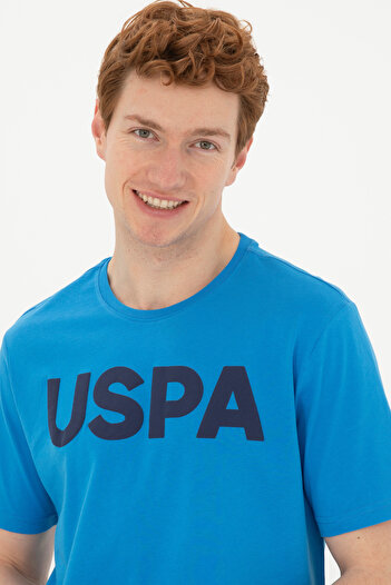 U.S. Polo Assn. Ανδρικό μπλουζάκι με κανονική εφαρμογή Crew Neck Saks Basic 50279620-VR045