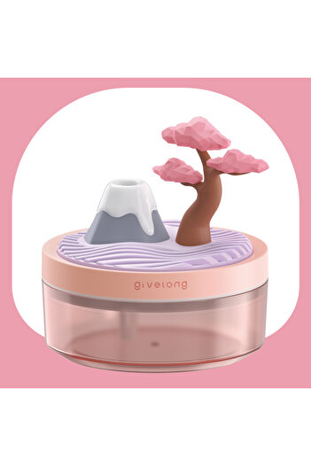 DUTRIEUX Red Landscape Air Humidifier Small Spray Hydration Household Silent Bedroom Desktop Car USB Aromathe