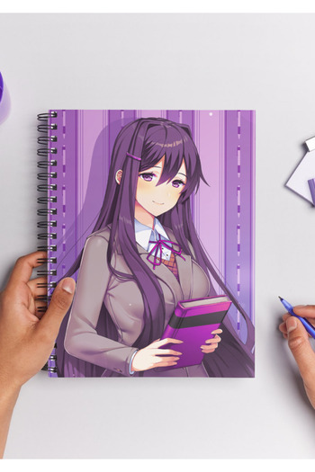Home Doki Doki Anime Spiral Notebook A5 (50 Sheets)
