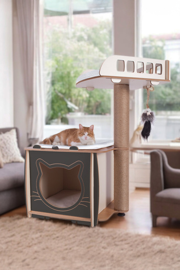 Patihomes Lâl Bed Scratching Cat House XL