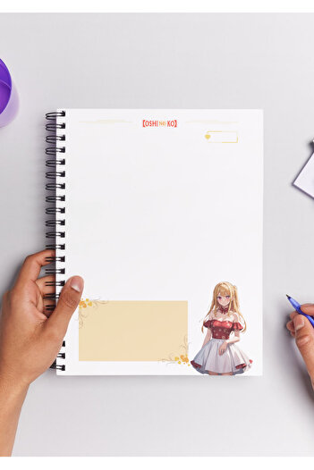 Home Oshi No Ko Anime Spiral Notebook A5 (50 Sheets)