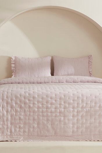 Karaca Home Aurora Lilac Double Bedspread