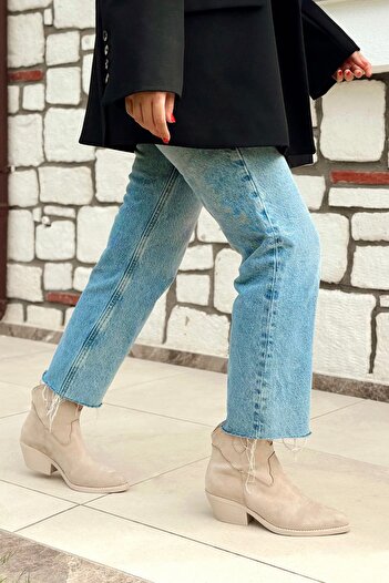 POLKA STORE West Kadın Kovboy Bot Bootie Western Çizme