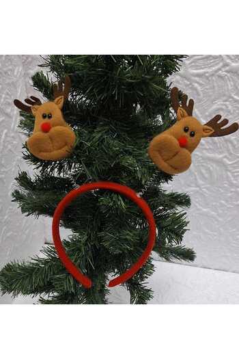 asöy New Year's Crown Deer Horn Detailed New Year's Red Crown New Year's Deer Crown