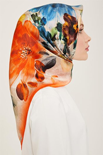 Armine Sura Silk Scarf - 24Ya9133 1 35 Model
