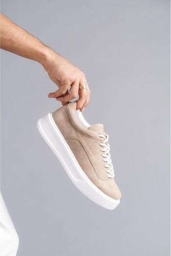 colex sports Suede Lace-Up Men's Sports Sneakers Orthopedic Sole Casual Shoes
