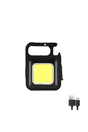 Choice Black Mini LED Flashlight Magnetic COB Outdoor Camping Pocket Work Light 800 Lumens USB Rechargeable